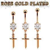 mdrz768 anodized surgical steel belly bananas belly piercing