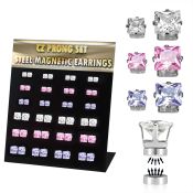 mg114 fake illusion body jewelry stainless steel ear lobe