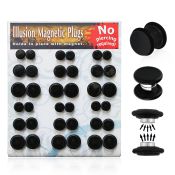 mgmpr2 cheaters  illusion plugs and tapers anodized surgical steel 316l belly button
