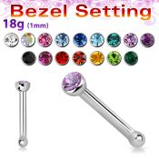 nbsb18 nose bone surgical steel 316l nose