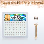 nbttz2xc anodized surgical steel nose bones nose  piercing