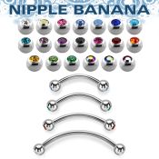 npbnjb4 316l surgical steel nipple banana 4mm press fit gem balls