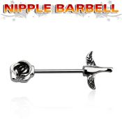 npsh2 straight barbells surgical steel 316l nipple