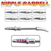 npsh6 straight barbells surgical steel 316l nipple