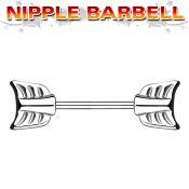 npsh7 straight barbells surgical steel 316l nipple