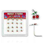 nsch16 l shape nose studs silver 925 nose