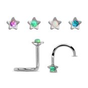 nscstop l shape nose studs surgical steel 316l nose