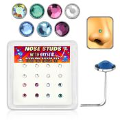 nsfb16m l shape nose studs silver 925 nose