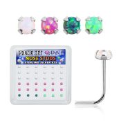 nspo2 l shape nose studs silver 925 nose