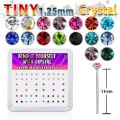 ny6mx bend it to fit nose studs silver 925 nose