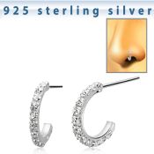 nycum 925 silver bend it yourself nose studs nose piercing