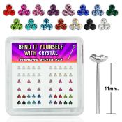 nytrm tunnels gauges silver 925 nose