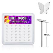 nyvbtf36 bend it to fit nose studs silver 925 nose