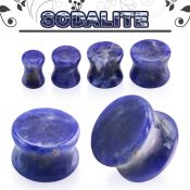 pgsss sodalite stone double flare ear plug