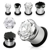 pgz plugs gauges surgical steel 316l ear lobe