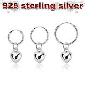 phod48 925 silver ear ring ear stud choose piercing