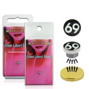 pkml2 fake illusion body jewelry silver 925 belly button