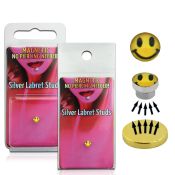 pkml5 fake illusion body jewelry silver 925 belly button