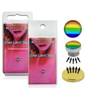 pkml7 fake illusion body jewelry silver 925 belly button