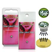 pkml8 fake illusion body jewelry silver 925 belly button