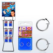 rkclp fake illusion hoops others ear lobe