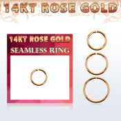 rsel18 seamless segment rings gold ear lobe