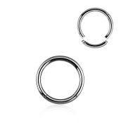 seg12 seamless segment rings surgical steel 316l ear lobe