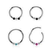 segh16ex surgical steel seamless and segment rings ear lobe eyebrow helix intim septum piercing