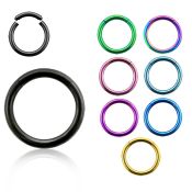 segt16 seamless segment rings anodized surgical steel 316l nose