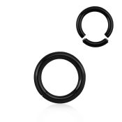 segt8 seamless segment rings anodized surgical steel 316l ear lobe