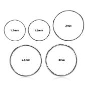 sell high polished surgical steel xl sized seamless ring