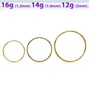 sellg gold pvd plated surgical steel xl sized seamless ring