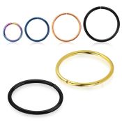 selt20 seamless segment rings anodized surgical steel 316l nose