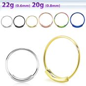 send surgical steel endless nose ring hoop