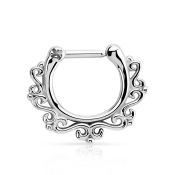 seps16 straight barbells surgical steel 316l septum