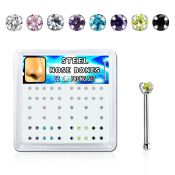 snbz2xm surgical steel nose bones nose  piercing