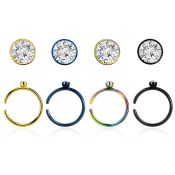 snrt2 fake illusion hoops anodized surgical steel 316l nose