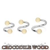 spcr5 spirals twisters organic body jewelry eyebrow