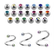 spe2c spirals twisters surgical steel 316l eyebrow