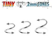 specn2 spirals twisters surgical steel 316l eyebrow