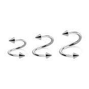 specn spirals twisters surgical steel 316l eyebrow