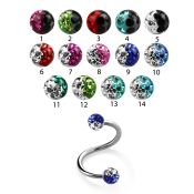 spefr3e spirals twisters surgical steel 316l eyebrow