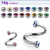 spehjb3 spirals twisters surgical steel 316l eyebrow