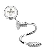 spescw spirals twisters surgical steel 316l eyebrow