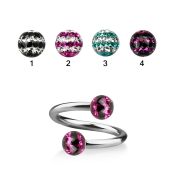 spfr5d spirals twisters surgical steel 316l eyebrow