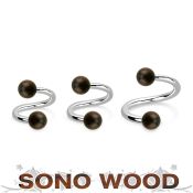 spsn5 spirals twisters organic body jewelry eyebrow