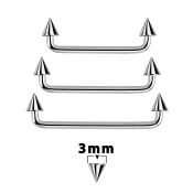 sudcn3 surface piercing surgical steel 316l surface piercings