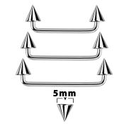 sudcn5 surface piercing surgical steel 316l surface piercings