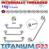sudtaf5b straight barbells surgical steel 316l surface piercings
