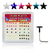 sxpsar l shape nose studs silver 925 nose